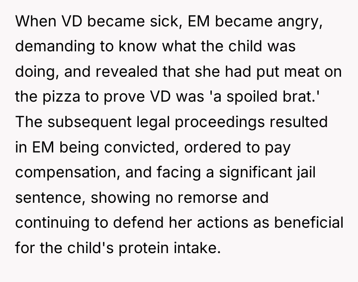 When VD became sick, EM became angry, demanding to know...