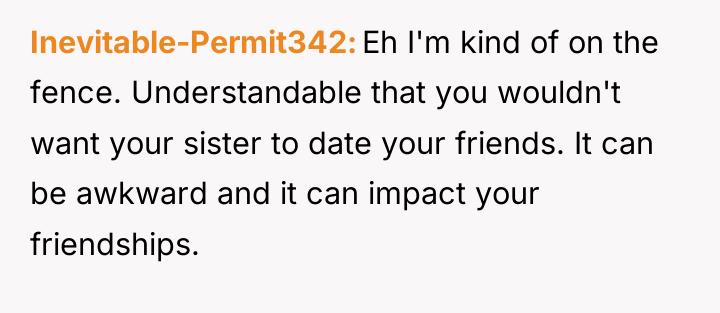 Inevitable-Permit342 Eh I'm kind of on the fence. Understandable that...