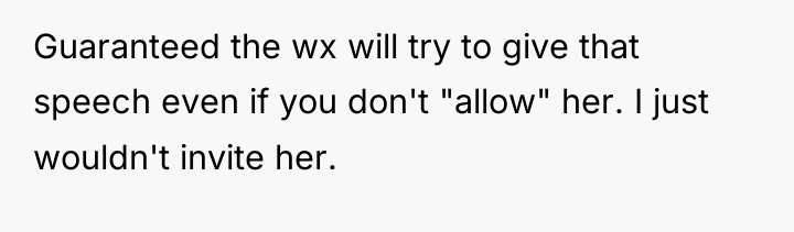 Guaranteed the wx will try to give that speech even...