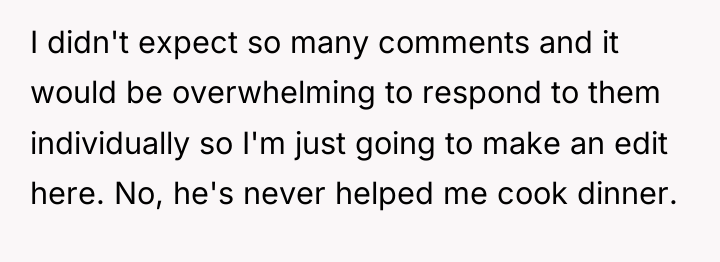 I didn't expect so many comments and it would be...
