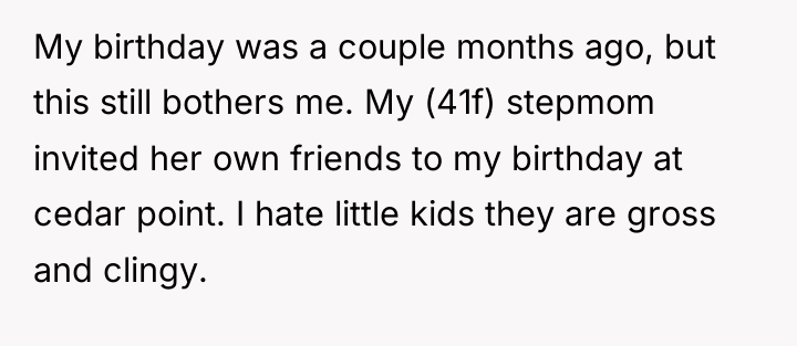 My birthday was a couple months ago, but this still...