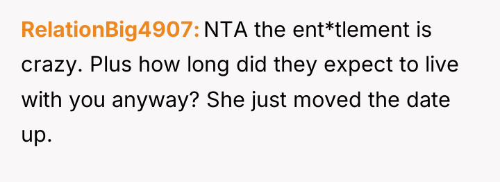 RelationBig4907 NTA the ent*tlement is crazy. Plus how long did...