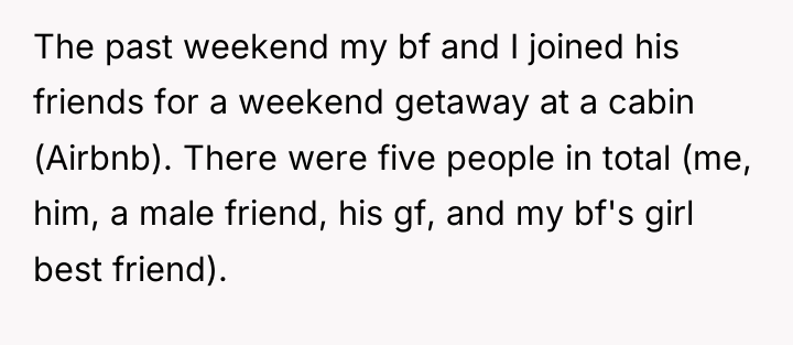 The past weekend my bf and I joined his friends...