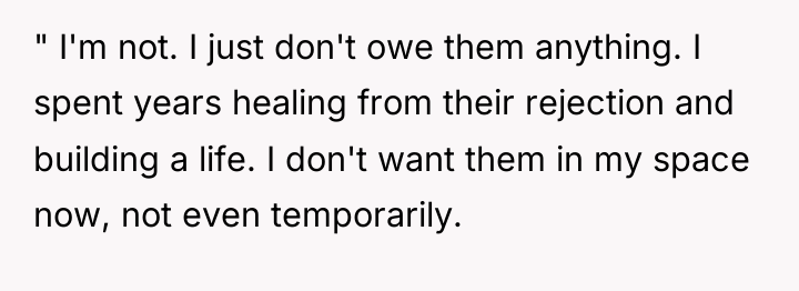 " I'm not. I just don't owe them anything. I...