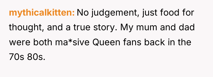 mythicalkitten No judgement, just food for thought, and a true...