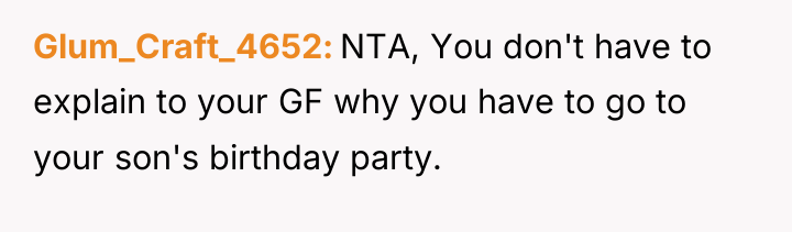 Glum_Craft_4652 NTA, You don't have to explain to your GF...