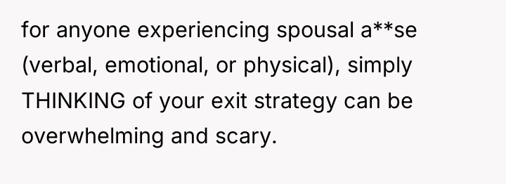 for anyone experiencing spousal a**se (verbal, emotional, or physical), simply...