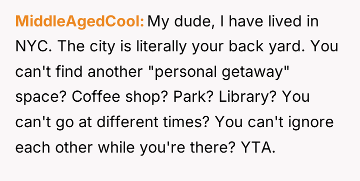 MiddleAgedCool My dude, I have lived in NYC. The city...