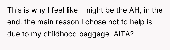 This is why I feel like I might be the...