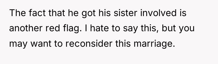 The fact that he got his sister involved is another...
