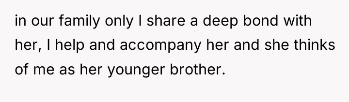 in our family only I share a deep bond with...