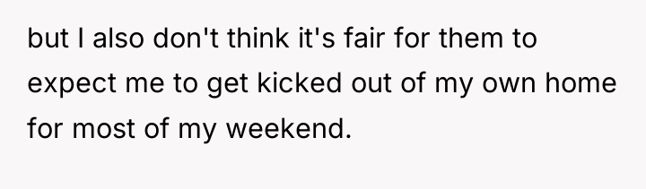 but I also don't think it's fair for them to...