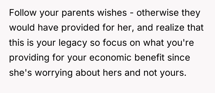 Follow your parents wishes - otherwise they would have provided...