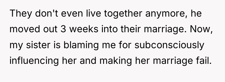 They don't even live together anymore, he moved out 3...