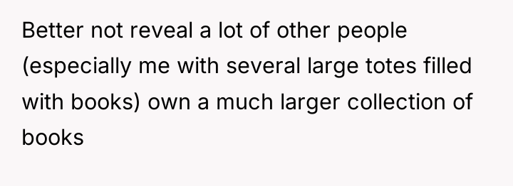 Better not reveal a lot of other people (especially me...