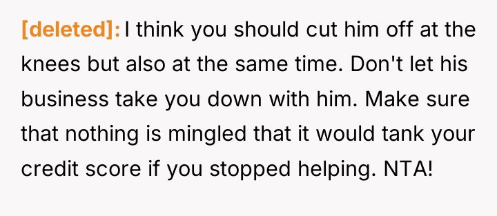 [deleted] I think you should cut him off at the...