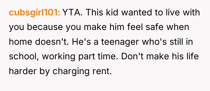 cubsgirl101 YTA. This kid wanted to live with you because...