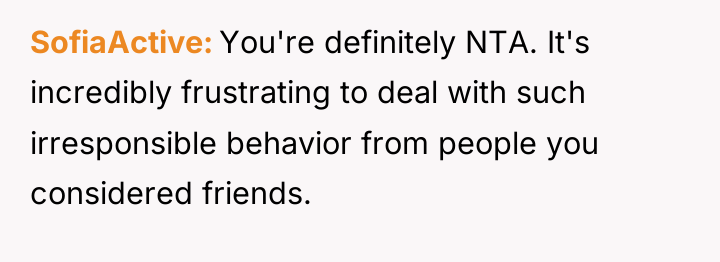 SofiaActive You're definitely NTA. It's incredibly frustrating to deal with...