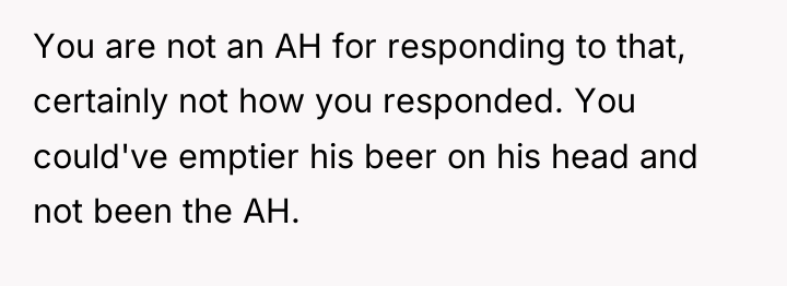 You are not an AH for responding to that, certainly...