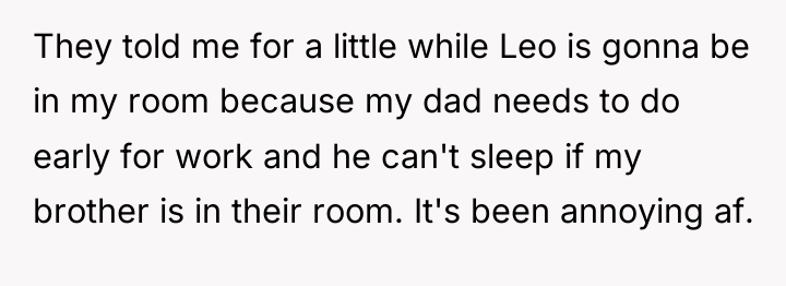 They told me for a little while Leo is gonna...