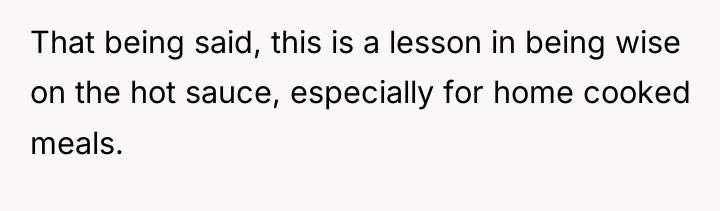 That being said, this is a lesson in being wise...