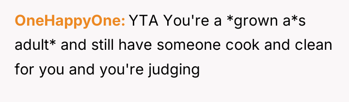 OneHappyOne YTA You're a *grown a*s adult* and still have...