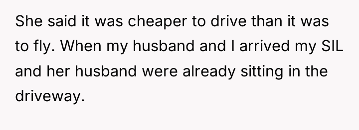 She said it was cheaper to drive than it was...