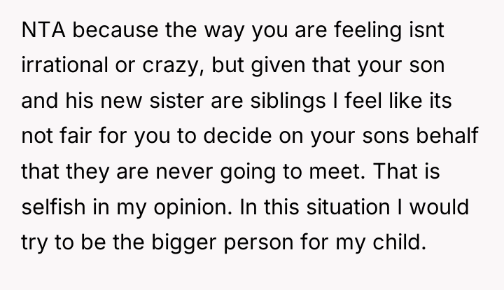 NTA because the way you are feeling isnt irrational or...