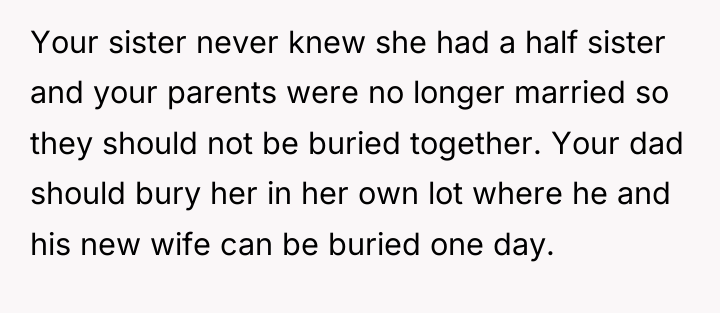 Your sister never knew she had a half sister and...