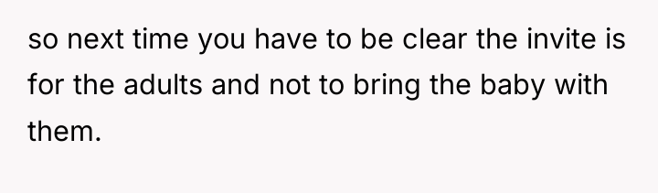 so next time you have to be clear the invite...