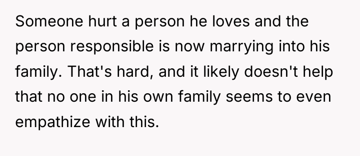 Someone hurt a person he loves and the person responsible...