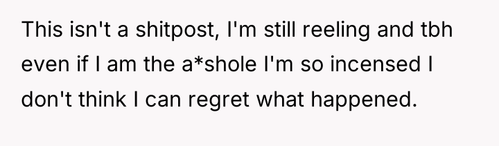 This isn't a shitpost, I'm still reeling and tbh even...