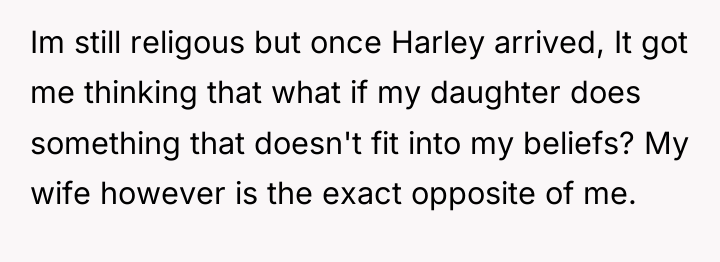 Im still religous but once Harley arrived, It got me...