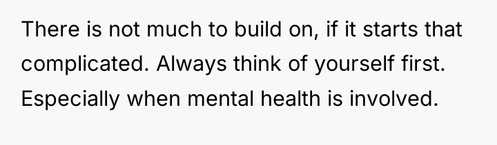 There is not much to build on, if it starts...