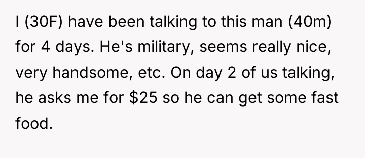 I (30F) have been talking to this man (40m) for...