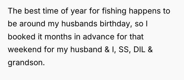 The best time of year for fishing happens to be...