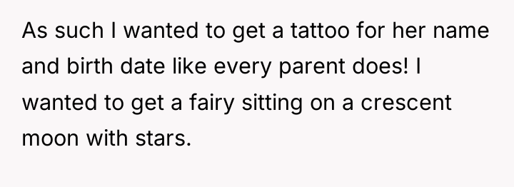 As such I wanted to get a tattoo for her...