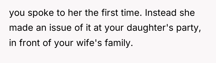 you spoke to her the first time. Instead she made...