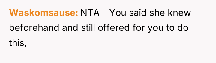 Waskomsause NTA - You said she knew beforehand and still...