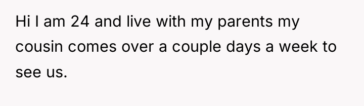 Hi I am 24 and live with my parents my...