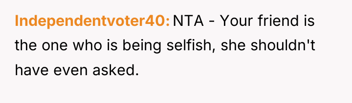Independentvoter40 NTA - Your friend is the one who is...