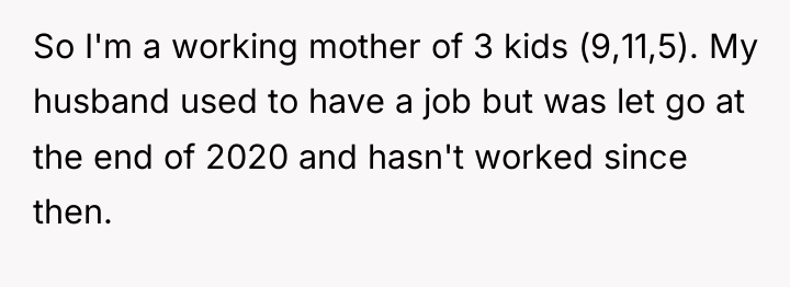 So I'm a working mother of 3 kids (9,11,5). My...