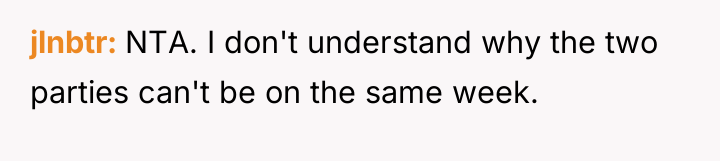 jlnbtr NTA. I don't understand why the two parties can't...