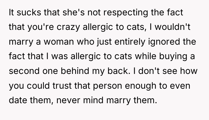 It sucks that she's not respecting the fact that you're...