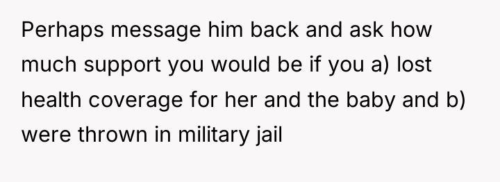 Perhaps message him back and ask how much support you...
