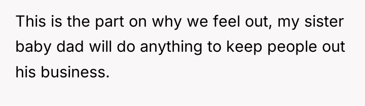 This is the part on why we feel out, my...