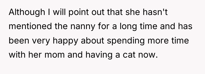 Although I will point out that she hasn't mentioned the...