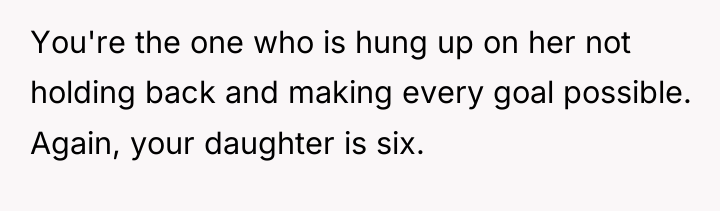 You're the one who is hung up on her not...