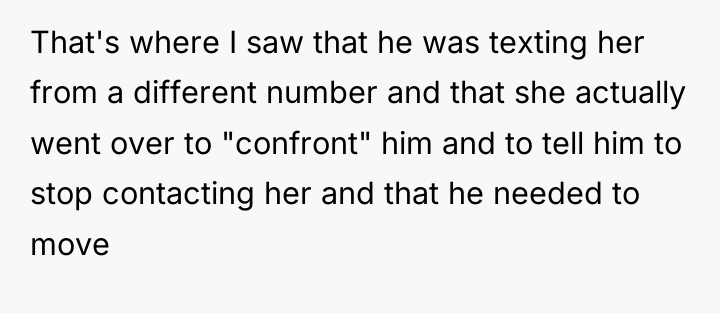 That's where I saw that he was texting her from...