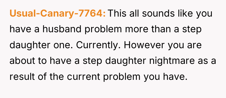 Usual-Canary-7764 This all sounds like you have a husband problem...